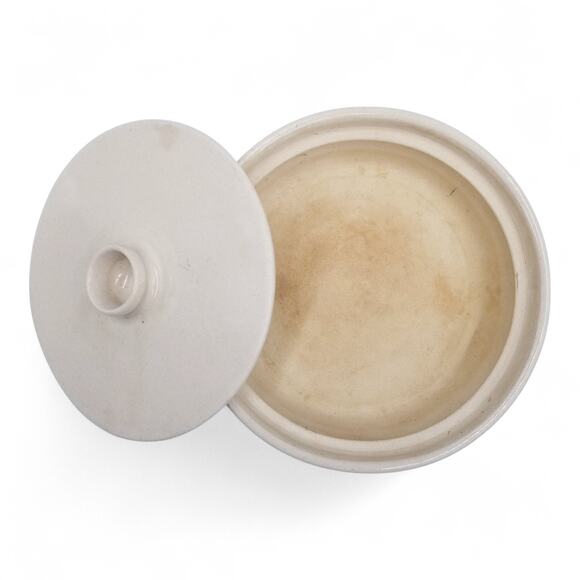 MARSHALL POTTERY Blue Stripe E.J. HUMPHRIES Tortilla WrMr w/Lid Marshall TX RARE - Picture 5 of 8